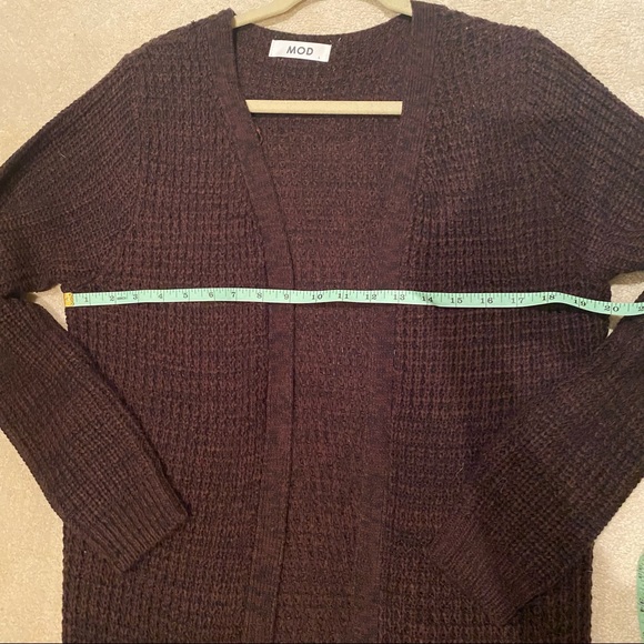 MOD waffle open front duster cardigan L - Picture 5 of 5
